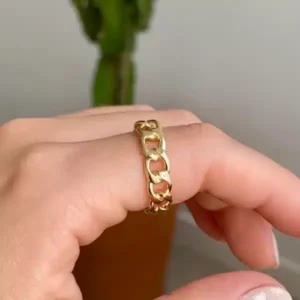 Anel Bloom Dourado - Imagem 2