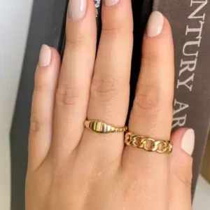 Anel Drop Dourado