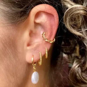 Piercing Fake Kora Dourado - Imagem 2