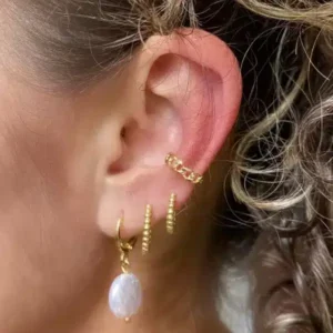 Piercing Fake Slim Dourado - Imagem 3