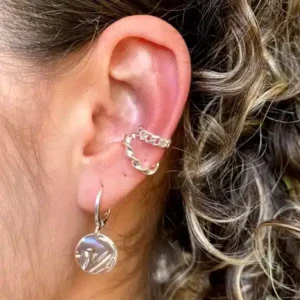 Piercing Fake Slim Prata - Imagem 2