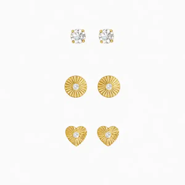 Trio de Brincos Clarity