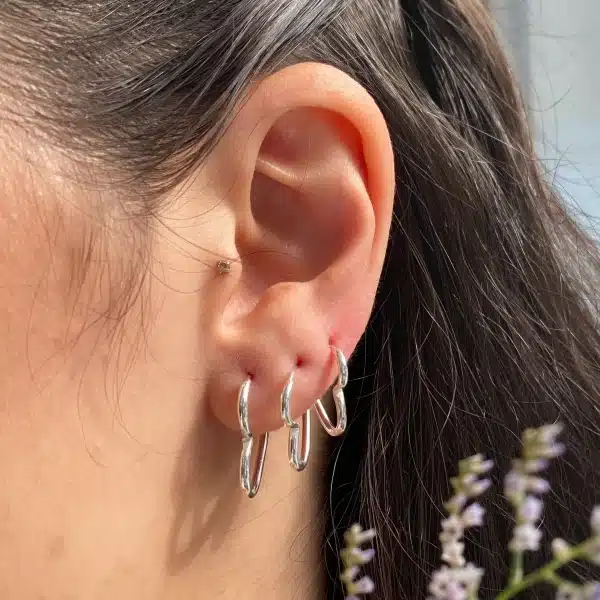 Trio de Brincos de Coração - Imagem 3